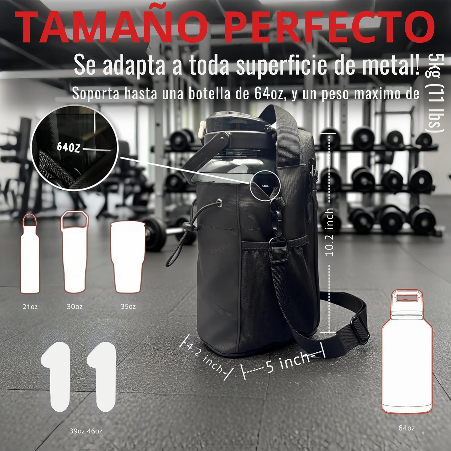 Bolsa Magnética para Gimnasio